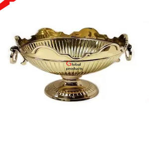 Tazón de Postre de Aluminio con Acabado Dorado, Diseño Redondo y Moderno, para Hoteles, Restaurantes y Bares - Product Image 4