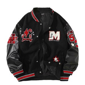 Top Tendance Femmes Varsity Vestes Confortable Réversible Haute Qualité Peau De Mouton En Cuir Solide Conception Coton Vestes Pour Femmes - Product Image 3