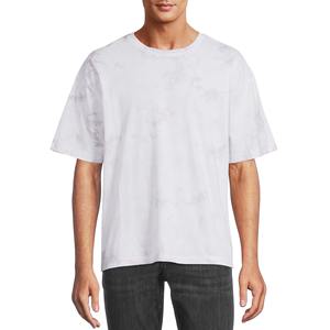 Camisetas de manga corta sueltas y transpirables vintage, camiseta de talla grande con cuello redondo y degradado ligero para hombre - Product Image 1