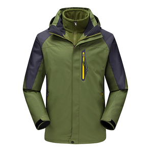 Nueva chaqueta de lluvia duradera para senderismo al por mayor para hombres, chaqueta impermeable a prueba de viento con Forro cálido y ligero Rip Stop para exteriores - Product Image 6