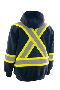 Premium hi vis jacket <strong>recycled</strong> polyester fleece jacket removable thermal layer affordable winter workwear Made <strong>in</strong> <strong>Pakistan</strong>. - Product Image 2
