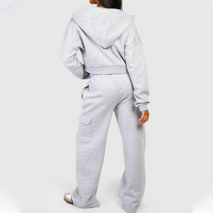 2024 haute qualité nouveauté femmes survêtement 2 pièces ensemble haute couture femme correspondant survêtement vêtements de sport - Product Image 2