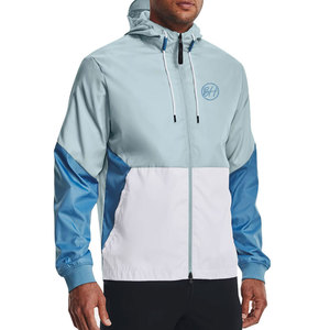 High Quality <b>Men's</b> Windbreaker Jacket Custom Design Lightweight Nylon Polyester Hooded Canvas Fabric for Winter - Product Image 1