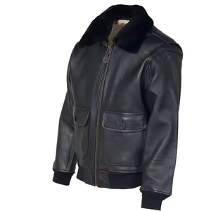 Chaquetas de Cuero Personalizadas para Hombre, Chaquetas de Cuero a Prueba de Viento, Chaqueta de Cuero de Oveja de Alta Calidad, Ropa Urbana - Product Image 6