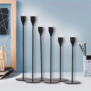 Bougeoirs luxueux support de bougie fait main élégant pour la décoration de salon célébrations de mariage et supports de table de bureau - Product Image 1