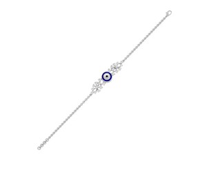IGI Certified Lab Grown Round Brilliant Cut Diamond Charm <b>Bracelet</b> in <b>Solid</b> 925 Sterling <b>Silver</b> - Product Image 4