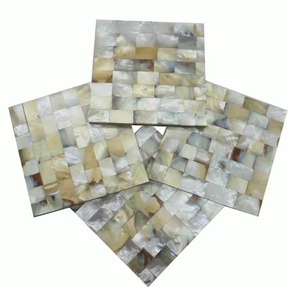 Sous-verres de table décoratifs modernes en nacre, sous-verres en coquille faits à la main de qualité supérieure, logo personnalisé, table à manger, hôtel et usage domestique - Product Image 4