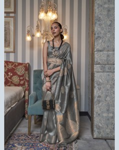 Dernier modèle de sari en soie tissée du sud de l'Inde, tendance, pour mariage et usage quotidien, sari pour femmes, grossiste exportateur Inde - Product Image 5