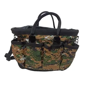 GROOMING BAG MIT MULTI-TASCHE, HERGESTELLT AUF MATTY FABRIC MIT TAFTA LINING FLASCHE CARRY POCKET AUS NET