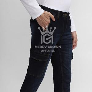 Pantalones Vaqueros de Algodón 100% Transpirables para Hombre, Diseño Personalizado con Logotipo, MOQ Bajo, Venta al Por Mayor - Product Image 5