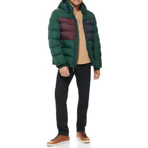 OEM Custom Men's Puffer <b>Jacket</b> Warm Winter Sports Casual Style Hooded Quilted Padded Coat with Street Fashion Style Plus Size - Product Image 4