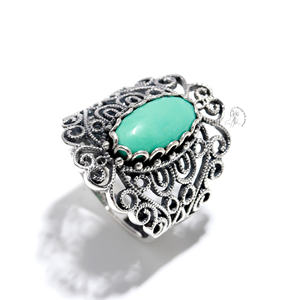 Bisel de calidad fina, anillo personalizado de plata de ley sólida 925, anillo de crysofrase, proveedores de joyería de plata india, anillo de crysofrase - Product Image 2