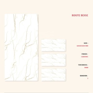 Route Beige 60x120cm Céramique 600x1200mm Carreaux de sol en porcelaine émaillée Villa moderne - Product Image 6