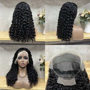 Prix usine Cheveux Bouclés 13*6 Perruques Lace Front pour les Femmes Noires Extensions de Cheveux en Fiber Synthétique Perruques de Cheveux Humains Vierges Brésiliens - Product Image 2