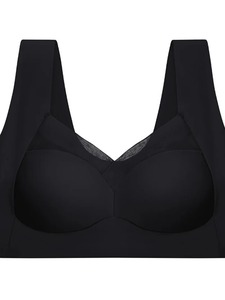 Sujetador deportivo push up de Spandex/nailon transpirable para mujer, lencería de entrenamiento sin espalda con aros en V profundo - Product Image 4