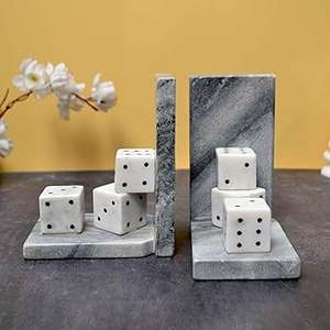 Bookends Marble Letter <b>Book</b> <b>Ends</b> School Library Heavy Duty Home Office Study Abstract Art Decoration for Office Library or Home - Product Image 4