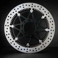 Rotor Cakram Rem Depan Full Floating T-Drive 330mm untuk Kawasaki Ninja ZX10R 1000 ABS 2016-2025 Baja Tahan Karat Upgrade Balap