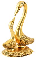 Sculpture de canard baiseur en métal antique Pièce maîtresse élégante pour la maison et le bureau Articles décoratifs