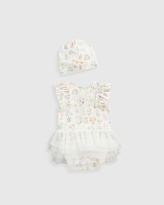 Body con mangas y volantes para el cuidado de la madre de algodón más suave de la mejor calidad, conjunto de 2 piezas con falda tutú de Highland Meadow para niñas - Product Image 5