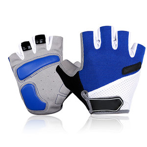 Unique Style Low MOQ Half <b>Finger</b> Non-Slip Breathable Mesh Cycling Gloves with Adjustable Wrist <b>Strap</b> Unisex - Product Image 1