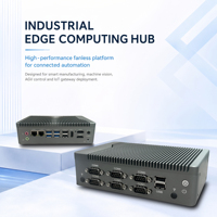 Mini-ordinateur robuste Intel N97 sans ventilateur, PC industriel, boîtier en alliage d'aluminium, 6 ports COM, double LAN, SSD MSATA pour application de vision industrielle