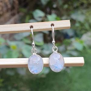 ต่างหูแบบกลมทำด้วยมือทำด้วยมือทำจากเงิน925ต่างหูห้อยอัญมณีสีรุ้งเครื่องประดับเพชรต่างหูสำหรับงานแต่งงานของขวัญสำหรับเธอ - Product Image 1