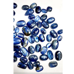 123 pièces Cabochon de cyanite naturelle 10mm-25mm coussin Rectangle ovale haut bleu Iroc ventes Kyanite pierres précieuses calibrées en vrac - Product Image 4