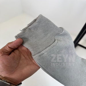 Sweat-shirts pour hommes tendance avec logo brodé imprimé, logo personnalisé, streetwear, coton confortable, respirant, sweat-shirts pour hommes délavés - Product Image 2