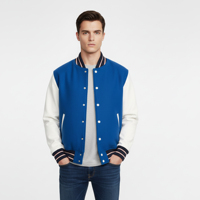Veste universitaire pour homme en toile 100% laine OEM, poids lourd, respirante, imperméable, chaude, personnalisée avec un motif en relief sur le devant, pour le basketball