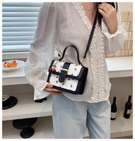 Bolsos de Mano de Diseño en Cuero para Mujer, Estilo Bandolera, con Detalle de Cereza, de Lujo, Bolso de Hombro