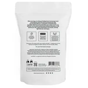 Etiqueta privada 14LB Fórmula de sal de baño terapéutica Refrescante Relajante Remojo de pies para pies cansados EE. UU. Servicios de etiqueta blanca - Product Image 2