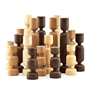 Bougeoir indien élégant en bois finition polie T-light pour les occasions de Noël Autres bougeoirs en bois - Product Image 3