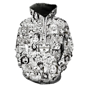 Sweat à capuche oversize en molleton coton/polyester personnalisé par sublimation, imprimé sérigraphié, coupe carrée, délavé à l'acide, pour homme, hiver - Product Image 1