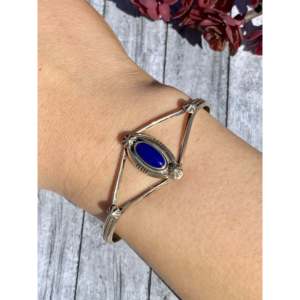 Roger Pino Lapis & Sterling <b>Silver</b> Fashion <b>Cuff</b> <b>Bracelet</b> - Product Image 2