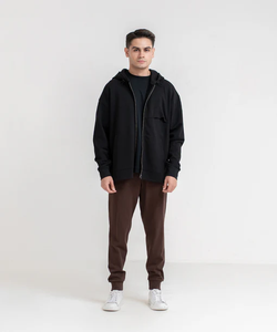 Sudadera con Capucha Personalizada 100% Algodón para Hombre, Talla Grande, Antiencogimiento, Transpirable, con Bolsillo Delantero, Etiqueta Privada OEM, Venta al por Mayor - Product Image 2