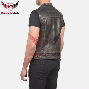 Chaleco de cuero genuino Reversible de calidad superior hecho en Pakistán para hombres de talla grande estilo informal para ropa exterior de moda de invierno - Product Image 5