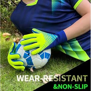 Gants de gardien de but en latex professionnel personnalisés de haute qualité équipement de football de football de protection avec matériau en cuir durable - Product Image 2