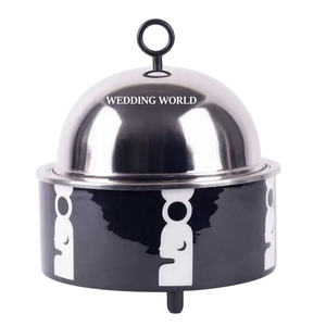 Juego de Tres Ollas Calientes de Metal, Cazuela de Diseño Hecha a Mano de Alta Calidad, Nuevo Calentador de Alimentos de Metal de Lujo en Oferta - Product Image 3