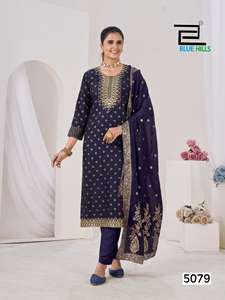 Colección de Kurti, Pantalón y Dupatta de Rayón con Bordado. Catálogo Completo Disponible a Precio de Mayoreo, Colección Premium. - Product Image 6