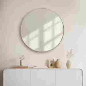 Costume de miroir à forte demande exportateur indien artisanat de miroir rond en métal en Inde avec miroir rond à cadre en métal de haute qualité - Product Image 4