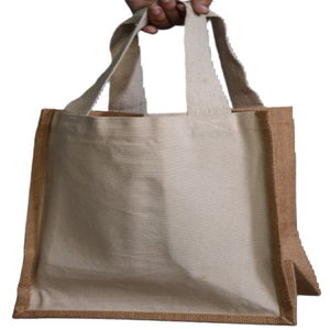 Bolsa de Mano Personalizable 100% Algodón, Reutilizable, Ecológica, de Gran Capacidad, con Cierre de Cremallera, Asa Larga, Logotipo Personalizado - Product Image 1
