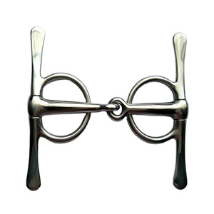 Broca de caballo de mejilla completa, broca de boca de equitación de latón, acero inoxidable equino, hecha en broca de caballo de alta calidad - Product Image 6