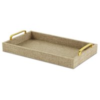 Plateau rond multifonction en métal poli pour comptoir de cuisine, meuble-lavabo et organisation domestique - Compatible lave-vaisselle, sans danger pour les aliments