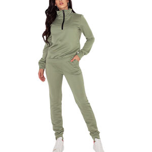 Survêtement d'hiver à capuche pour femmes avec logo personnalisé ensemble deux pièces avec rayures latérales décontracté grande taille 3XL - Product Image 2