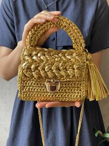 Color completo y tamaño flexible para bolsa metálica Best SellingFor 2024 Bolsa hecha a mano Bolsa tejida a mano Crochet - Product Image 3