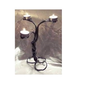 Portavelas de Metal negro moderno Proveedor de candelabro de alta venta Portavelas de Metal clásico hecho a mano - Product Image 2