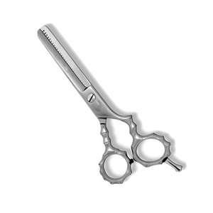 Ensemble de ciseaux à cheveux de coiffeur professionnels de 6 pouces personnalisé 440c ciseaux amincissants de coiffure en acier japonais poignée en acier inoxydable - Product Image 2