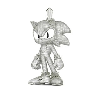 Pendentif micro-insert brillant en moissanite unisexe sur mesure de l'usine de bijouterie Vidhi, certifié IGI, pendentifs fins pour hommes, breloques - Product Image 1