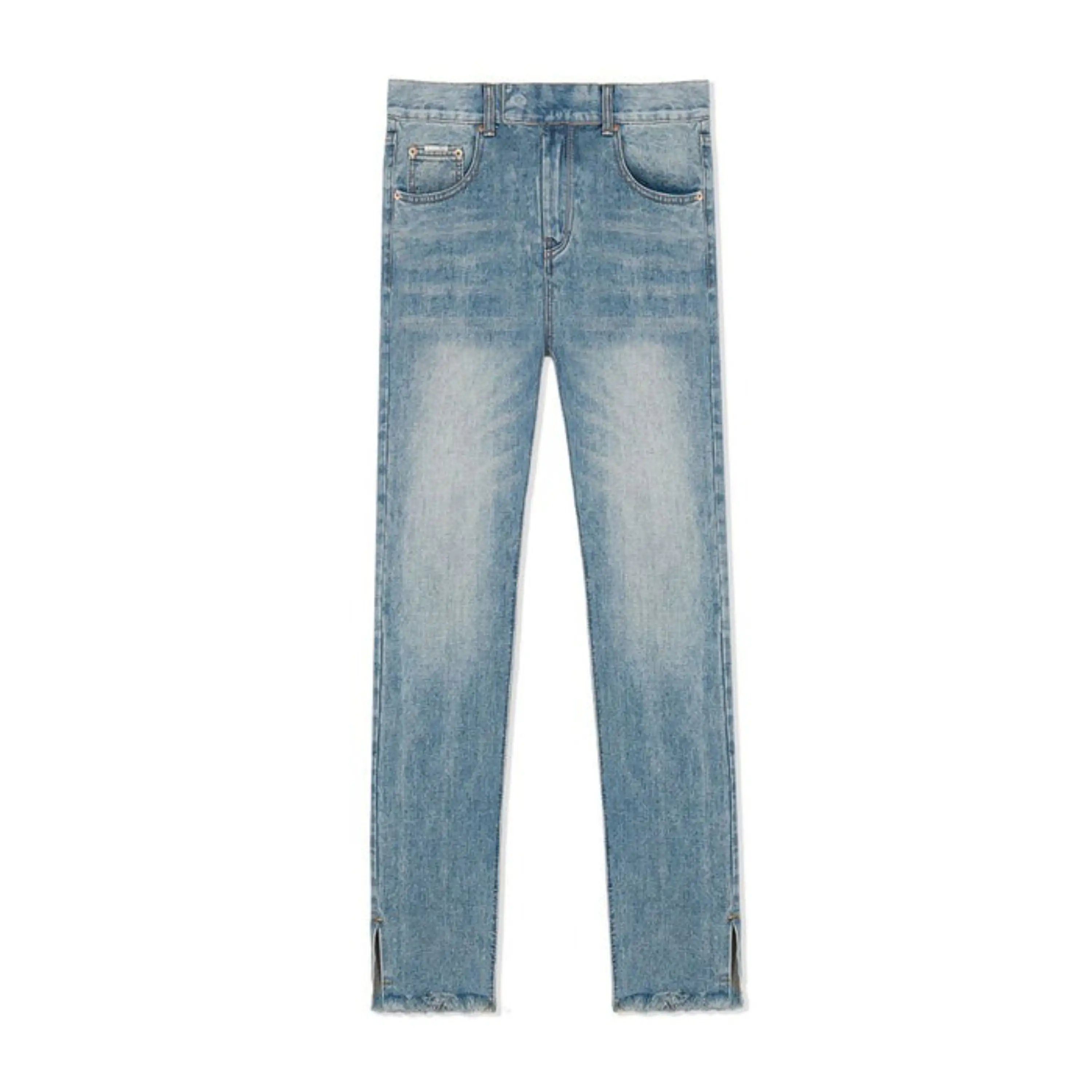 Nieuwe Herenjeans Vrijetijdskleding Beste Kwaliteit Jeans Modeontwerp Solide Skinny Gescheurde Denim Jeans