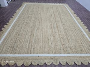 พรมแบบอินเดียทำด้วยมือประดับสีแดงและหลากสีพรมอินเดียสีดำช็อคโกแลตที่สวยงามปรับขนาดได้ - Product Image 2